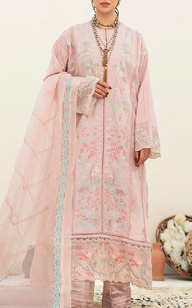 Maryum N Maria Tea Pink Lawn Suit | Pakistani Lawn Suits- Image 1
