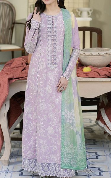 Maryum N Maria Lavender Lawn Suit | Pakistani Lawn Dress in USA- Image 1