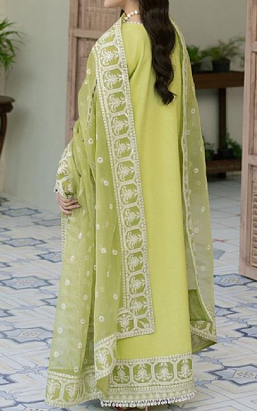 Maryum N Maria Parrot Green Lawn Suit | Pakistani Lawn Dress in USA- Image 2
