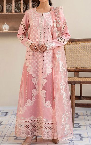 Maryum N Maria Rose Pink Lawn Suit | Pakistani Lawn Dress in USA- Image 1