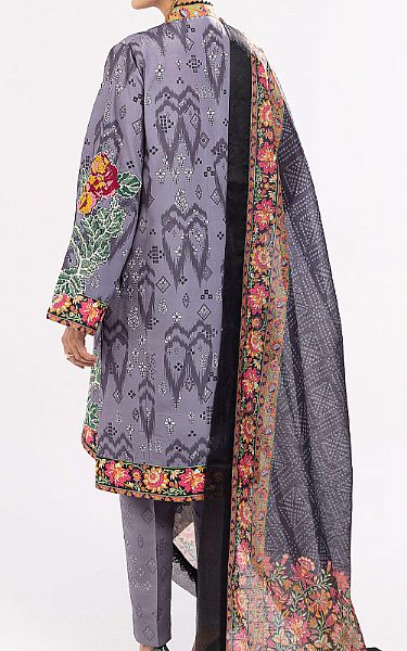 Maryum N Maria Lavender Lawn Suit | Pakistani Lawn Suits- Image 2