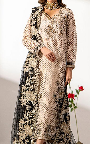 Maryum N Maria Ivory Masoori Suit | Pakistani Embroidered Chiffon Dresses- Image 1