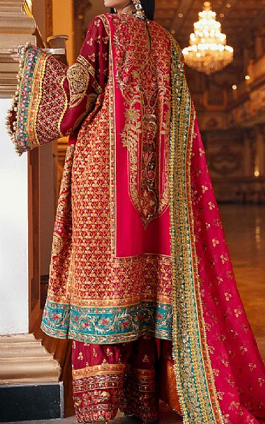 Maryum N Maria Magenta Organza Suit | Pakistani Dresses in USA- Image 2