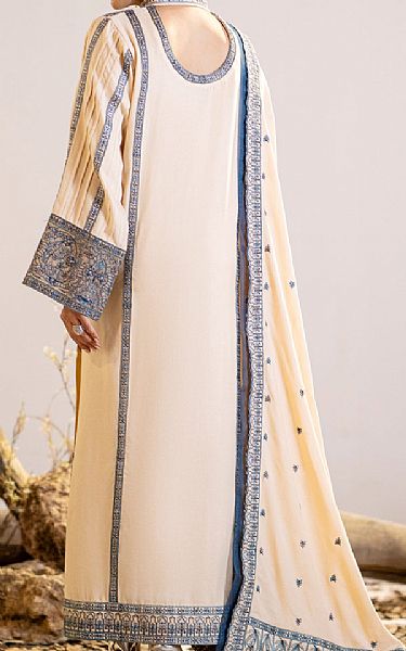 Maryum N Maria Off White Leather Suit | Pakistani Winter Dresses- Image 2