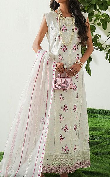Maryum N Maria Off White Lawn Suit | Pakistani Lawn Dress in USA- Image 1