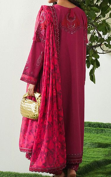 Maryum N Maria Hot Pink Lawn Suit | Pakistani Lawn Dress in USA- Image 2