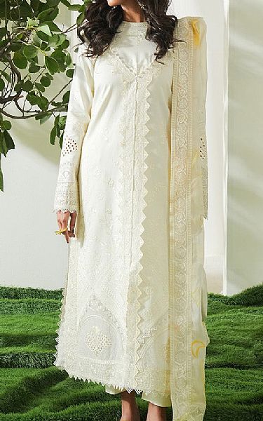 Maryum N Maria White Lawn Suit | Pakistani Lawn Dress in USA- Image 1