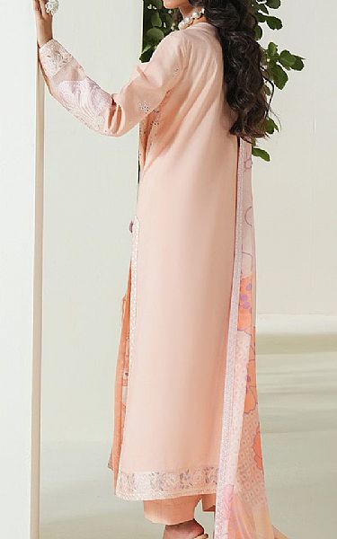 Maryum N Maria Peach Lawn Suit | Pakistani Lawn Dress in USA- Image 2