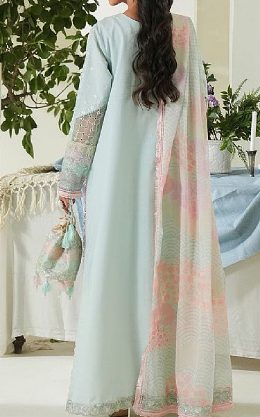 Maryum N Maria Pale Aqua Lawn Suit | Pakistani Lawn Dress in USA- Image 2