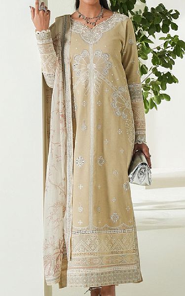 Maryum N Maria Fawn Lawn Suit | Pakistani Lawn Dress in USA- Image 1
