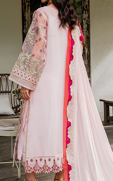 Maryum N Maria Oyster Pink Organza Suit | Pakistani Winter Dresses- Image 2
