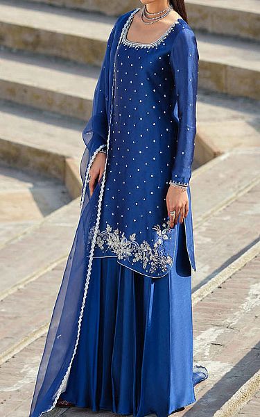 Mahum Asad Blue Dynasty | Pakistani Pret Wear Clothing by Mahum Asad- Image 1