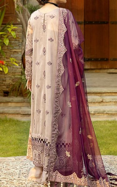 Mohagni Ivory Cotton Silk Suit | Pakistani Winter Dresses- Image 2
