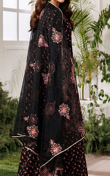 Mohagni Black Cotton Suit | Pakistani Lawn Dress in USA- Image 2