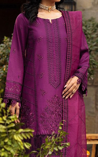Mohagni Purple Lawn Suit | Pakistani Lawn Suits- Image 2