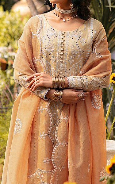 Mohagni Sand Gold Lawn Suit | Pakistani Lawn Suits- Image 2