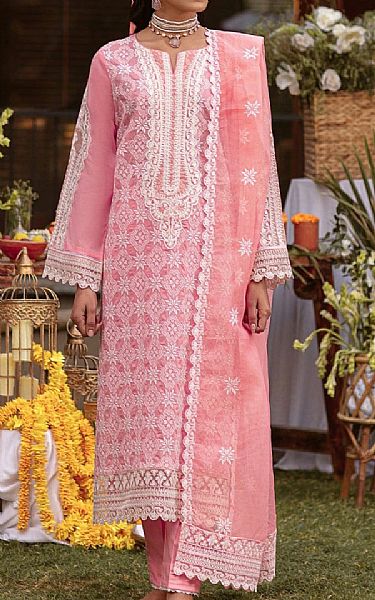 Mohagni Pink Lawn Suit | Pakistani Lawn Suits- Image 1