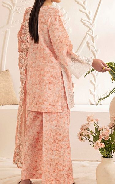 Mohagni Peach Lawn Suit | Pakistani Lawn Dress in USA- Image 2