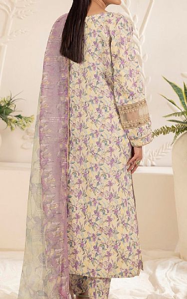 Mohagni Cream Lawn Suit | Pakistani Lawn Dress in USA- Image 2