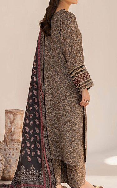 Mohagni Grey/Tan Dhanak Suit | Pakistani Winter Dresses in USA- Image 2