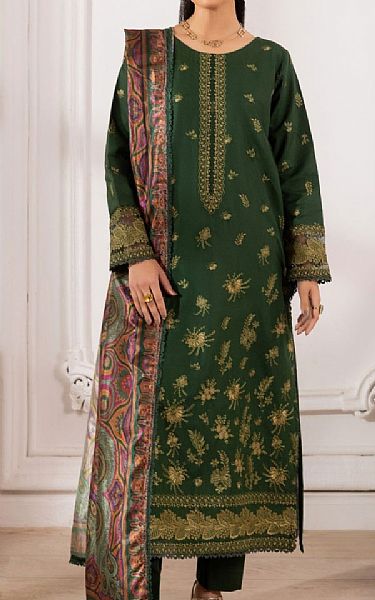 Mohagni Green Lawn Suit | Pakistani Lawn Dress in USA- Image 1