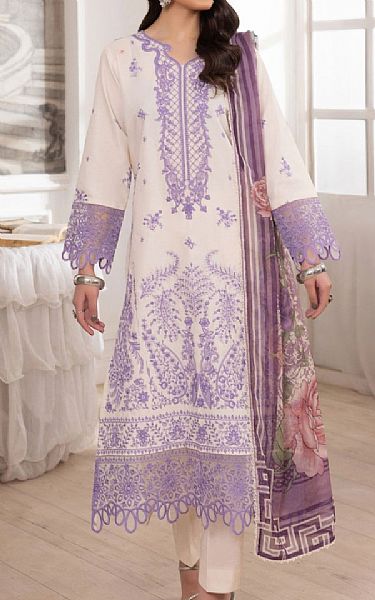 Mohagni White Lawn Suit | Pakistani Lawn Dress in USA- Image 1