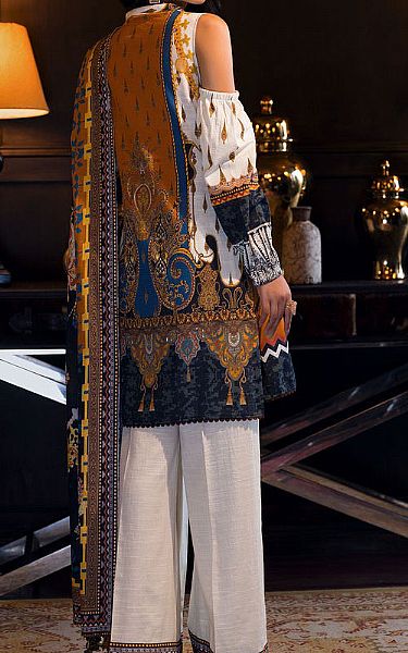 Motifz White/Black Khaddar Suit | Pakistani Dresses in USA- Image 2
