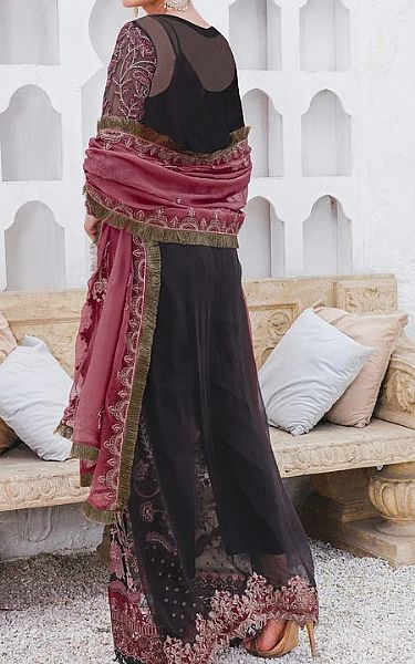 Motifz Black Crinkle Chiffon Suit | Pakistani Dresses in USA- Image 2