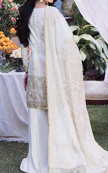 Motifz White Jacquard Suit | Pakistani Dresses in USA- Image 2