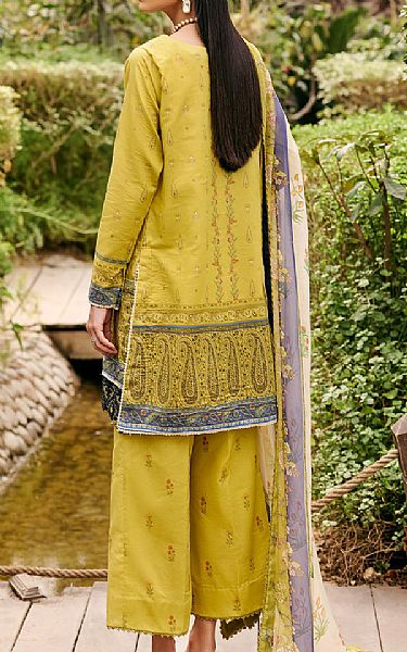 Motifz Motifz Lemon Green Lawn Suit | Pakistani Lawn Suits- Image 2