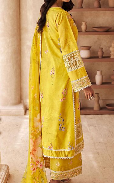 Motifz Mustard Lawn Suit | Pakistani Lawn Dress in USA- Image 2