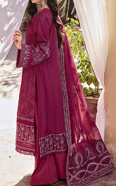 Motifz Egg Plant Lawn Suit | Pakistani Lawn Dress in USA- Image 2