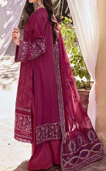 Motifz Egg Plant Lawn Suit | Pakistani Lawn Suits- Image 2