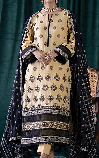 Motifz Vanila Khaddar Suit | Pakistani Winter Dresses- Image 1