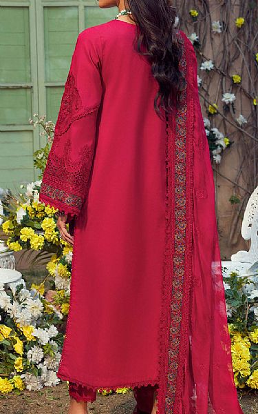 Motifz Bright Maroon Lawn Suit | Pakistani Lawn Dress in USA- Image 2
