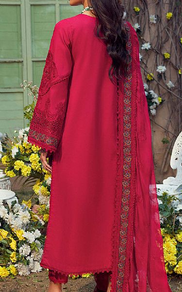 Motifz Bright Maroon Lawn Suit | Pakistani Lawn Suits- Image 2