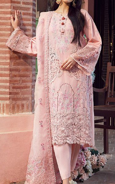 Motifz Rose Pink Lawn Suit | Pakistani Lawn Suits- Image 1