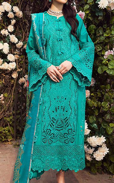 Motifz Teal Lawn Suit | Pakistani Lawn Dress in USA- Image 1