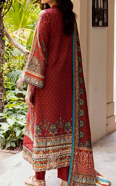 Motifz Rust Linen Suit | Pakistani Winter Dresses in USA- Image 2