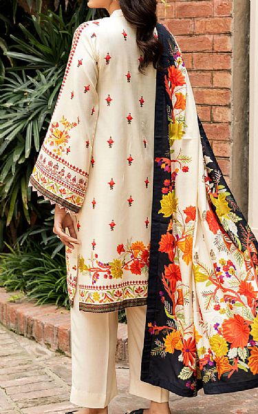 Motifz Ivory Linen Suit | Pakistani Winter Dresses in USA- Image 2