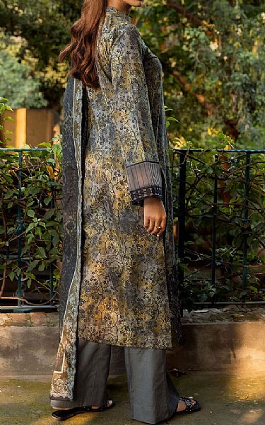 Motifz Charcoal Grey Cambric Suit | Pakistani Winter Dresses in USA- Image 2