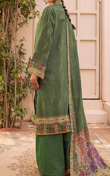 Motifz Fern Green Khaddar Suit | Pakistani Winter Dresses in USA- Image 2