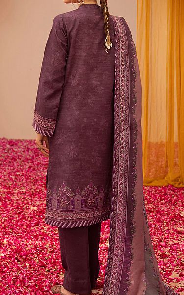Motifz Plum Khaddar Suit | Pakistani Winter Dresses in USA- Image 2