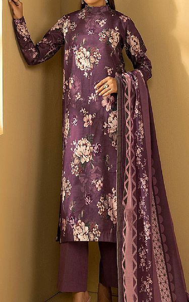 Motifz Plum Khaddar Suit | Pakistani Winter Dresses in USA- Image 1