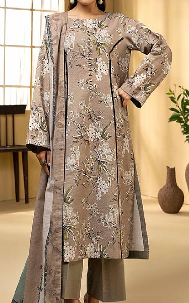 Motifz Beige Khaddar Suit | Pakistani Winter Dresses in USA- Image 1