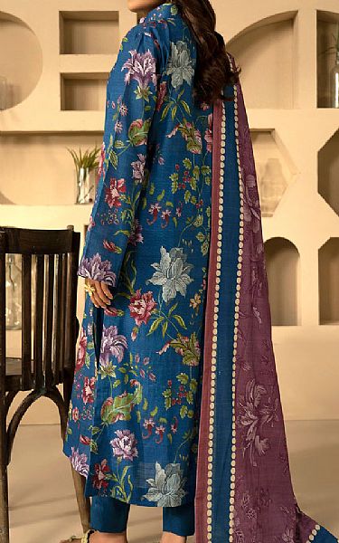 Motifz Denim Blue Khaddar Suit | Pakistani Winter Dresses in USA- Image 2