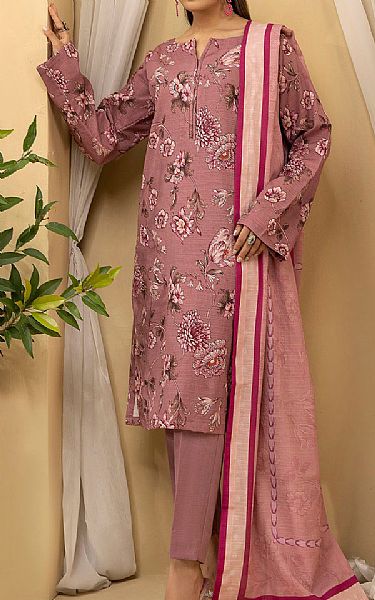 Motifz Tea Pink Khaddar Suit | Pakistani Winter Dresses in USA- Image 1