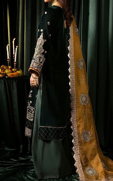 Motifz Green Velvet Suit | Pakistani Winter Dresses in USA- Image 2