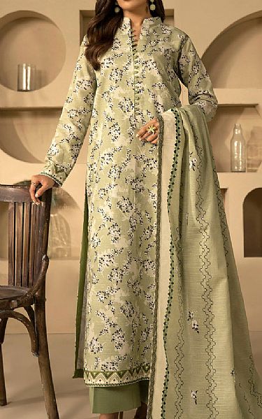 Motifz Pistachio Khaddar Suit | Pakistani Winter Dresses in USA- Image 1