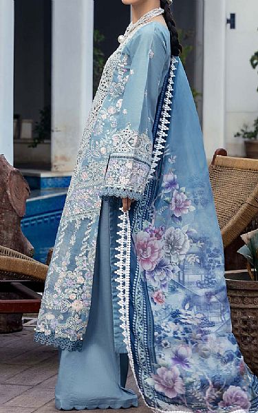 Motifz Baby Blue Lawn Suit | Pakistani Lawn Dress in USA- Image 2
